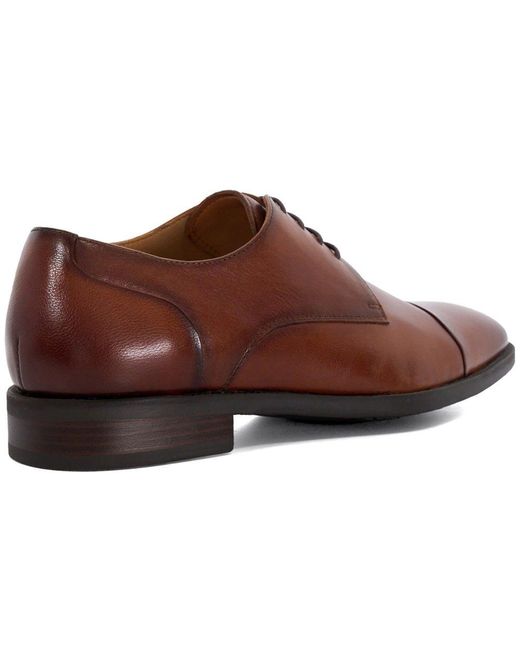 Dune Brown Suffix Classic Oxford Shoes for men