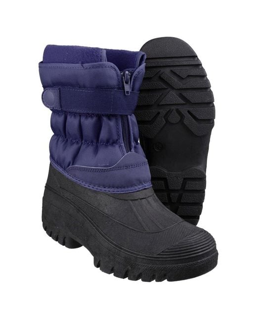 Cotswold Blue Chase Snow Boots