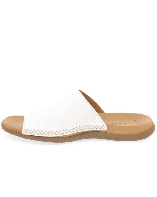 Gabor White Lanzarote Sandals