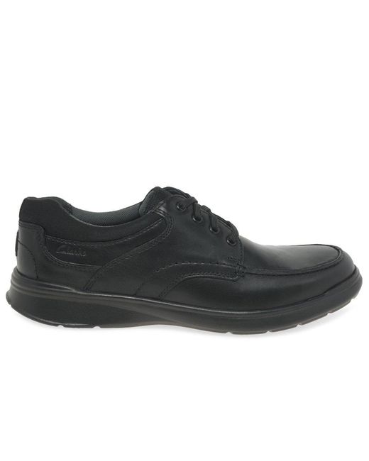 Clarks Black Cotrell Edge Shoes for men