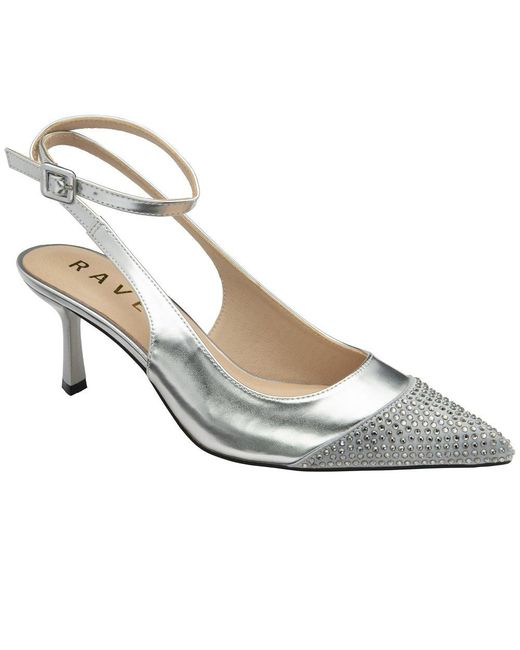 Ravel Metallic Catrine Slingback Court Shoes