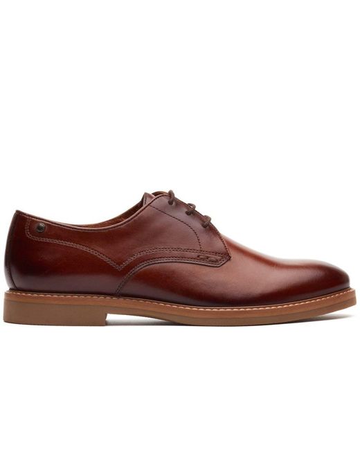 Base London Brown Strand Lace Up Shoes for men
