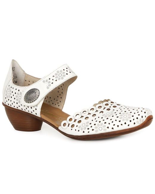 Rieker Metallic Pia Open Court Shoes