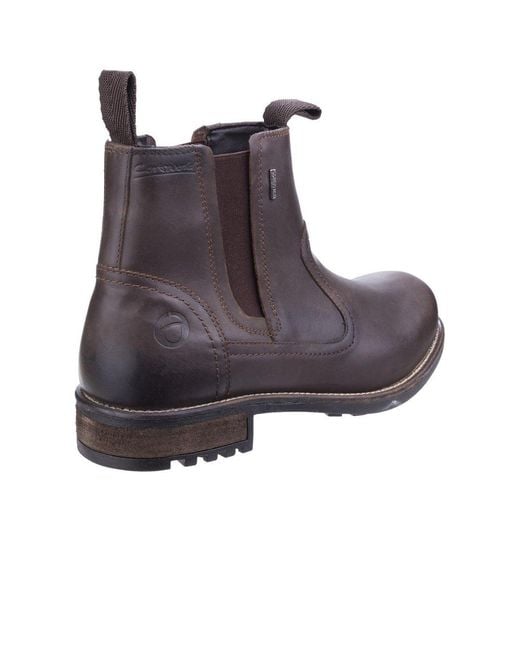 Cotswold Brown Worcester Chelsea Boots for men