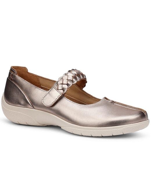 Hotter Brown Shake Ii Wide Fit Mary Jane Shoes