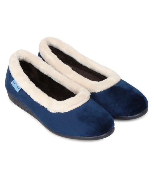 Lunar (GRS) Blue Mabel Ii Full Slippers