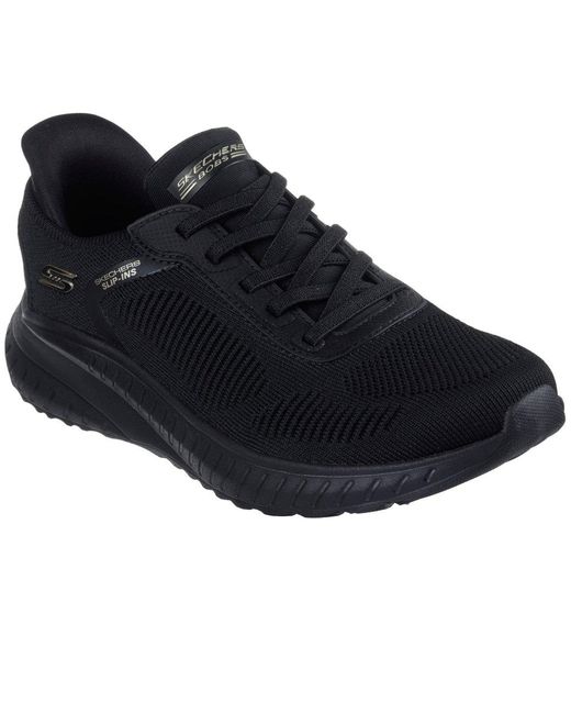 Skechers Black Bobs Sport Squad Chaos Wide