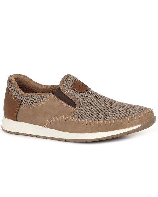 Rieker Brown Mantle Shoes for men
