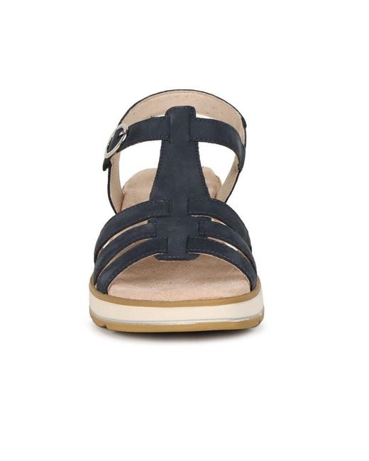 Caprice Metallic Explore Wedge Heel Sandals