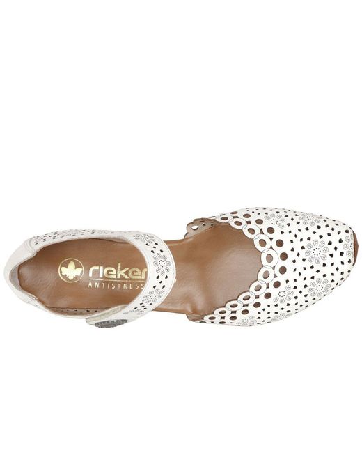 Rieker Metallic Pia Open Court Shoes