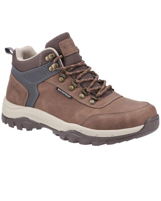 Cotswold Brown Overbury Hiking Boots for men