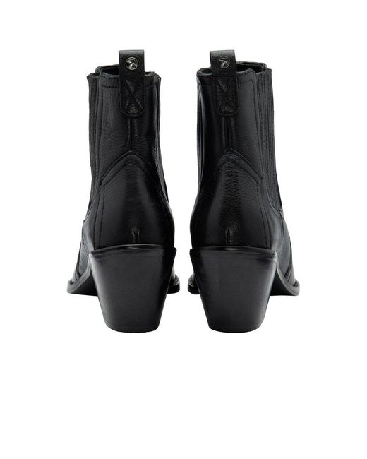 Ravel Black Cann Ankle Boots