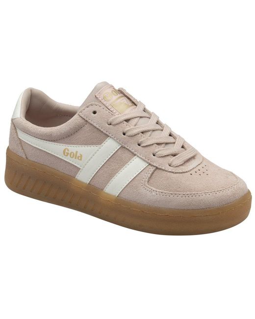 Gola Gray Grandslam Suede Trainers