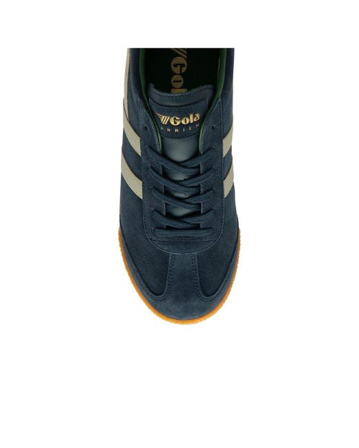Gola Blue Harrier Suede Trainers Size: 7 for men