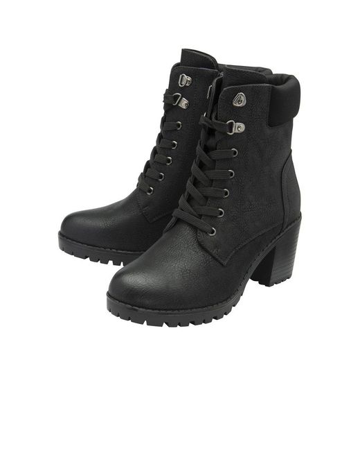 Lotus Black Gene Ankle Boots