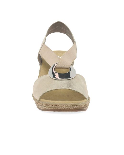Rieker Multicolor Alula Wedge Heel Sandals
