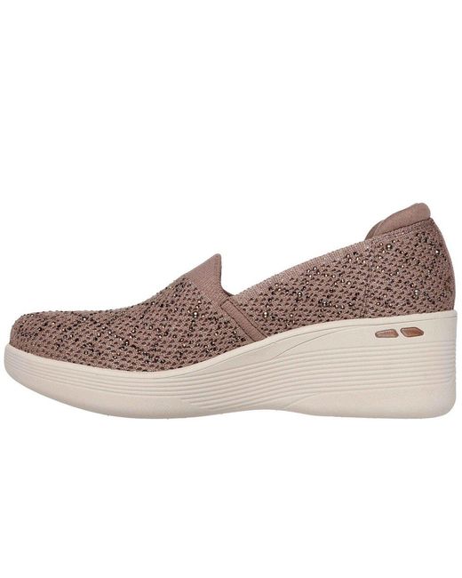 Skechers Brown Pier-Lite My Reflection Wedges