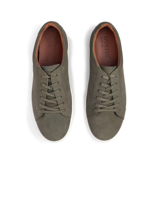 Hotter Gray Oliver Trainers for men