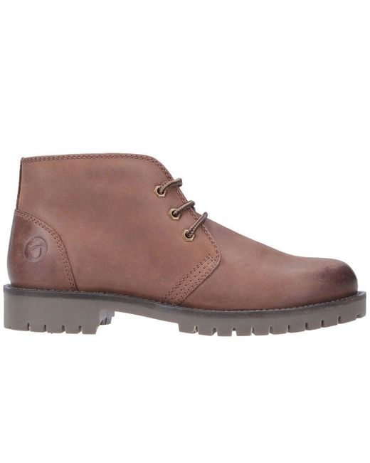 Cotswold Brown Stroud Lace Up Boots for men