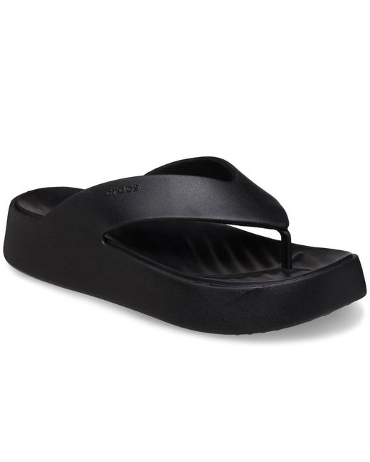 CROCSTM Black Getaway Platform Flip Sandals
