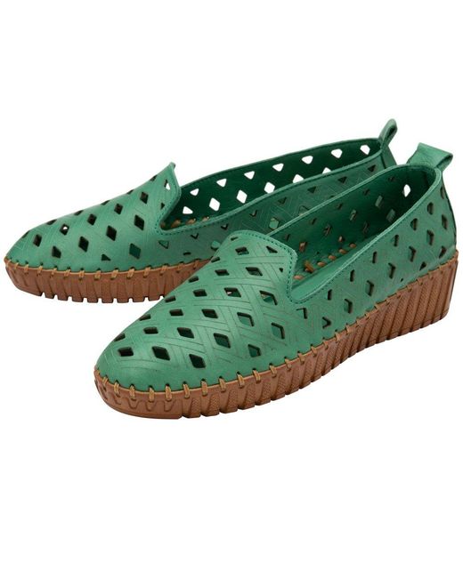 Lotus Green Karson Slip On Shoes