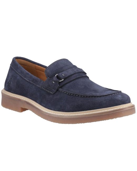 Hush Puppies Blue Gryffin Loafers for men
