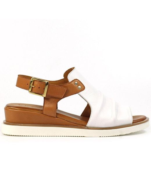 Lunar (GRS) Brown Steffi Wedge Sandals