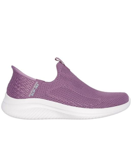 Skechers Purple Ultra Flex 3.0 Easy Win 150450-Pur Slip On Shoes