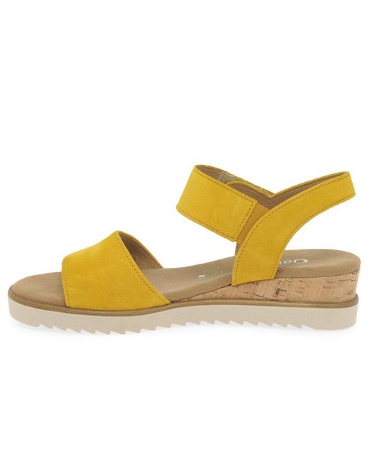 Gabor Yellow Raynor Sandals