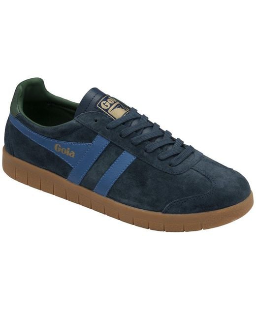 Gola Blue Hurricane Suede Trainers for men