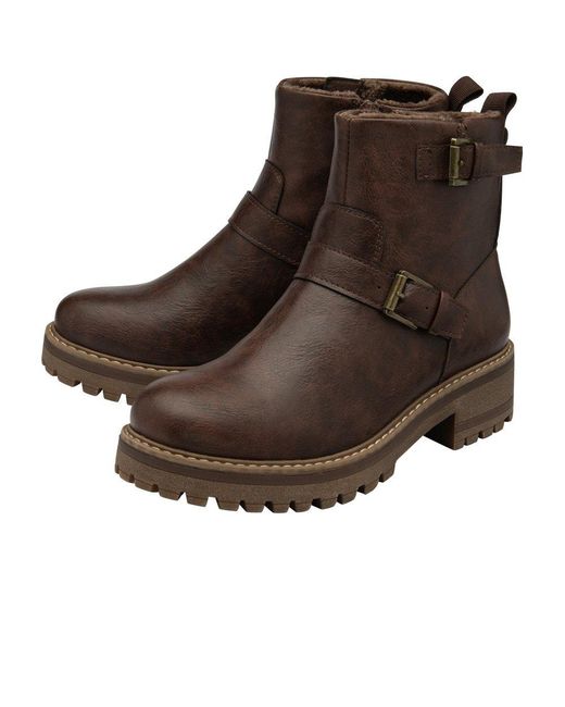 Lotus Brown Jagger Ankle Boots