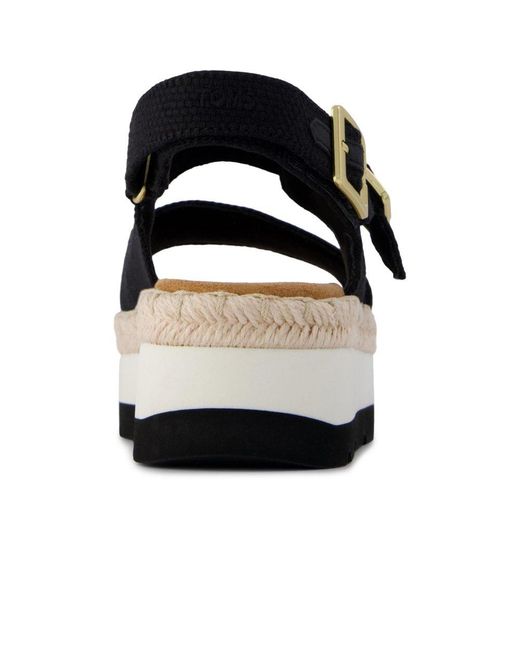TOMS Blue Giana Flatform Sandals