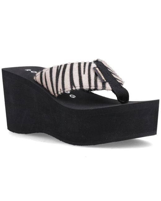 Rocket Dog Black Crush Simba Wedge Sandals