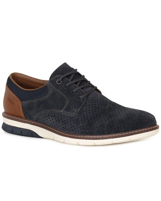 Rieker Blue Baxter Casual Lace Up Shoes for men