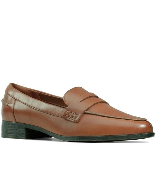 Clarks Brown Hamble Loafer Wide Fit Shoes