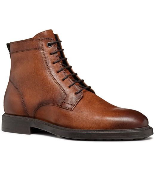 Geox Brown U Tiberio D Boots for men