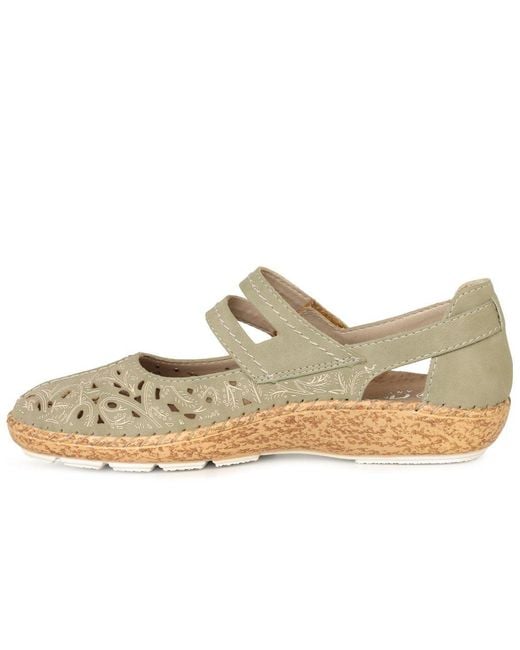 Rieker Natural Delia Mary Jane Shoes