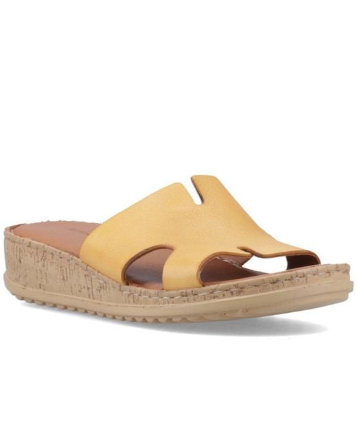Hush Puppies Blue Eloise Low Wedge Sandals
