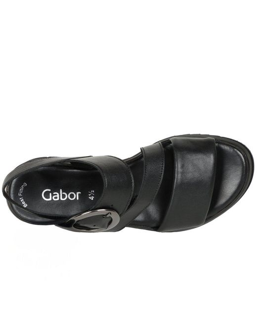 Gabor Black Amarillo Sandals