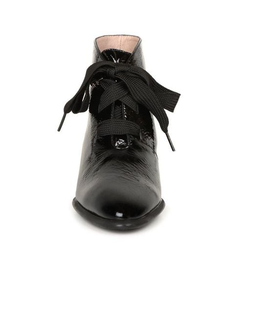 Hispanitas Black Verona Lace Up Ankle Boots