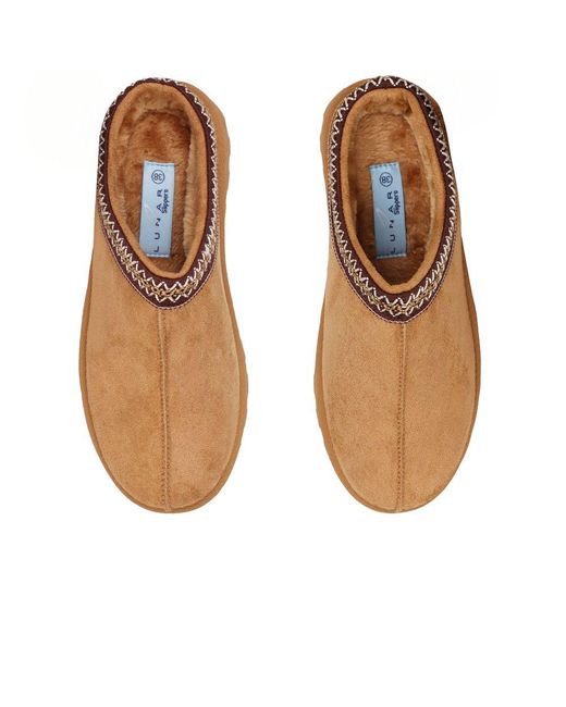 Lunar (GRS) Brown Nepal Mule Slippers