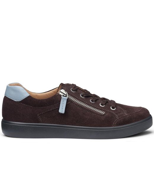 Hotter Brown Chase Ii Wide Fit Trainers