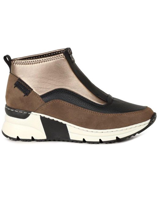 Rieker Brown Greece Ankle Boots