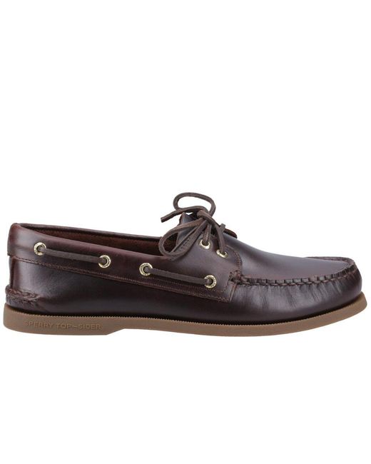 Sperry Top-Sider Gray Authentic Original 2-Eye Boat Shoes for men