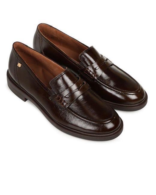 Paul Green Brown Halle Penny Loafers