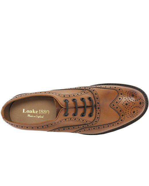 Loake Brown Edward Formal Lace Up Brogues for men