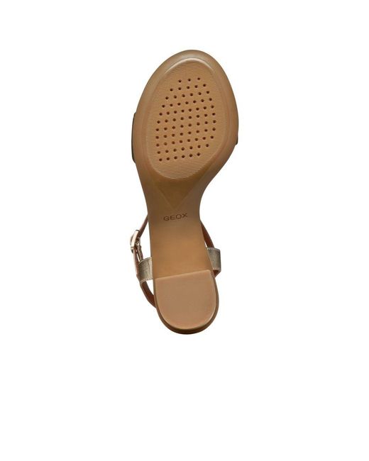 Geox Metallic D Aurely 50 Heeled Sandals