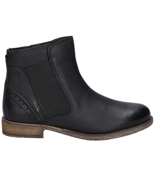 Josef Seibel Black Sienna 35 Ankle Boots (Schwarz)