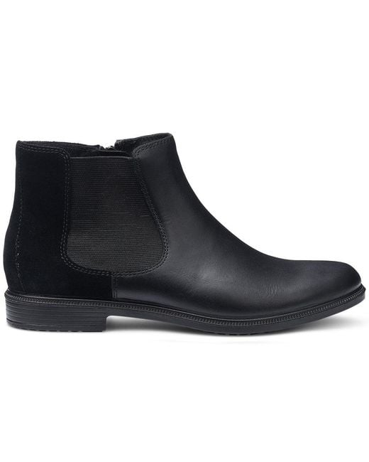 Hotter Black Tenby Wide Fit Chelsea Boots