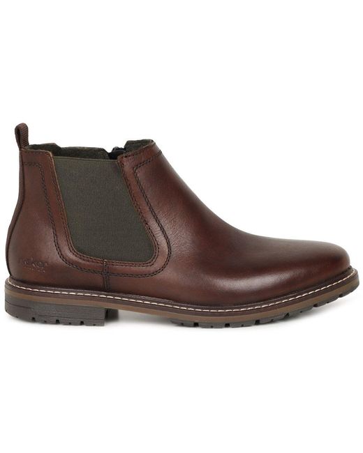 Rieker Brown Victory Chelsea Boots for men